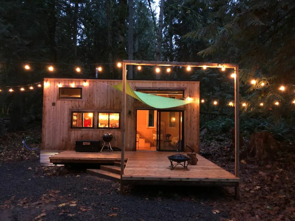 A tiny house in the forest