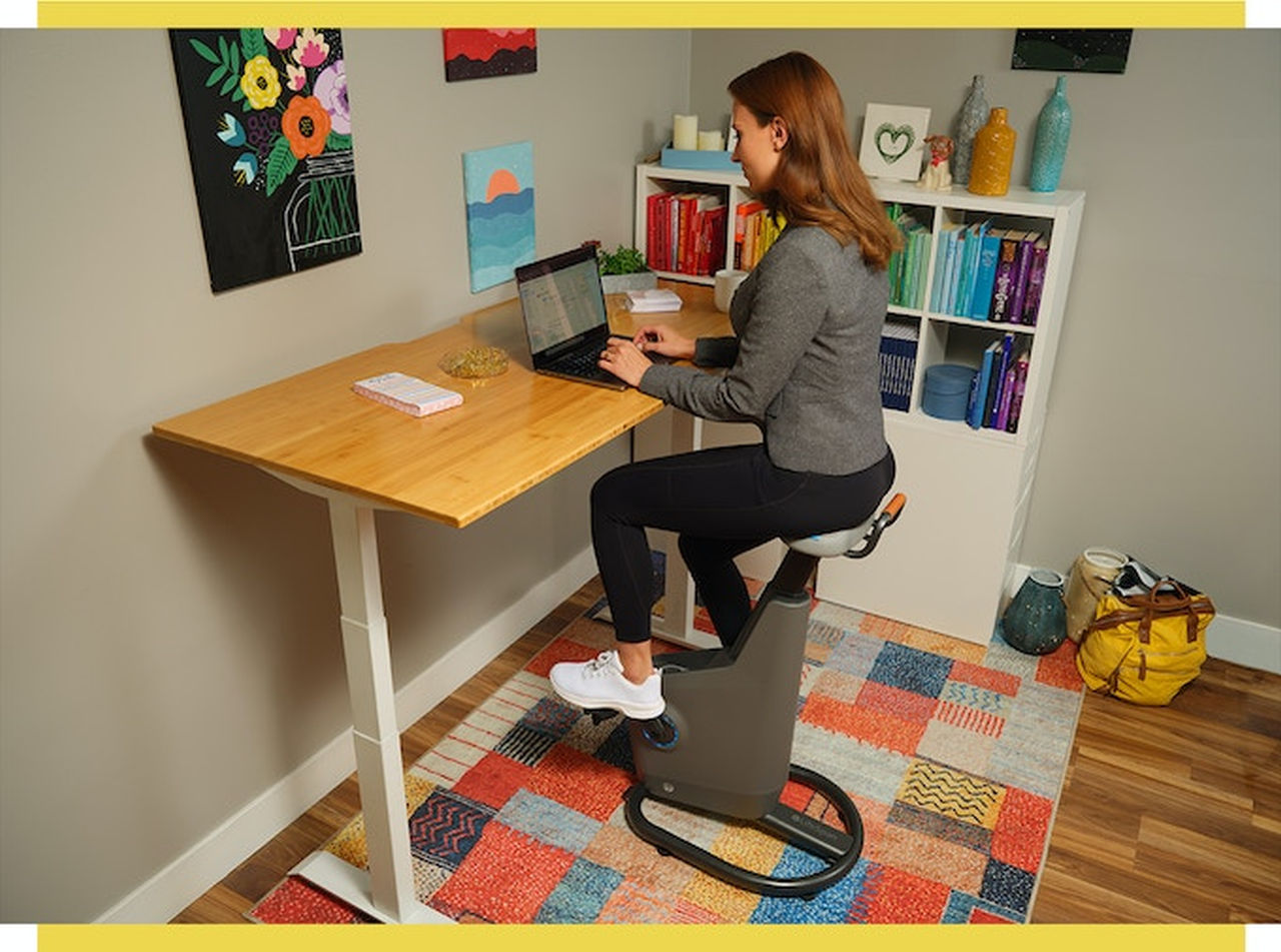 Ampera Desk Bike-supports correct body posture