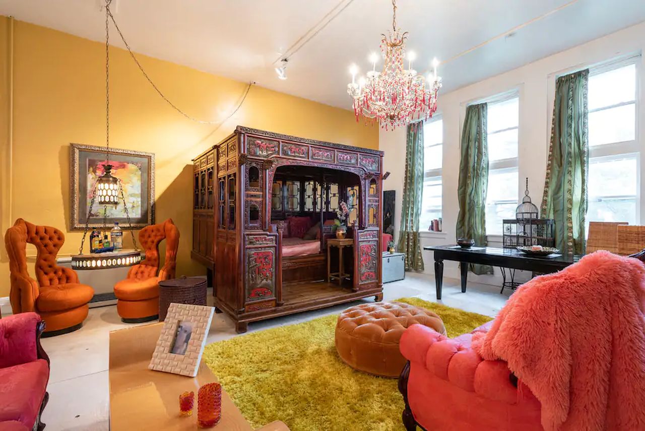 Asian Room in the Cemetery Schoolhouse_Scariest and Most Haunted Airbnbs to Book This Halloween in USA