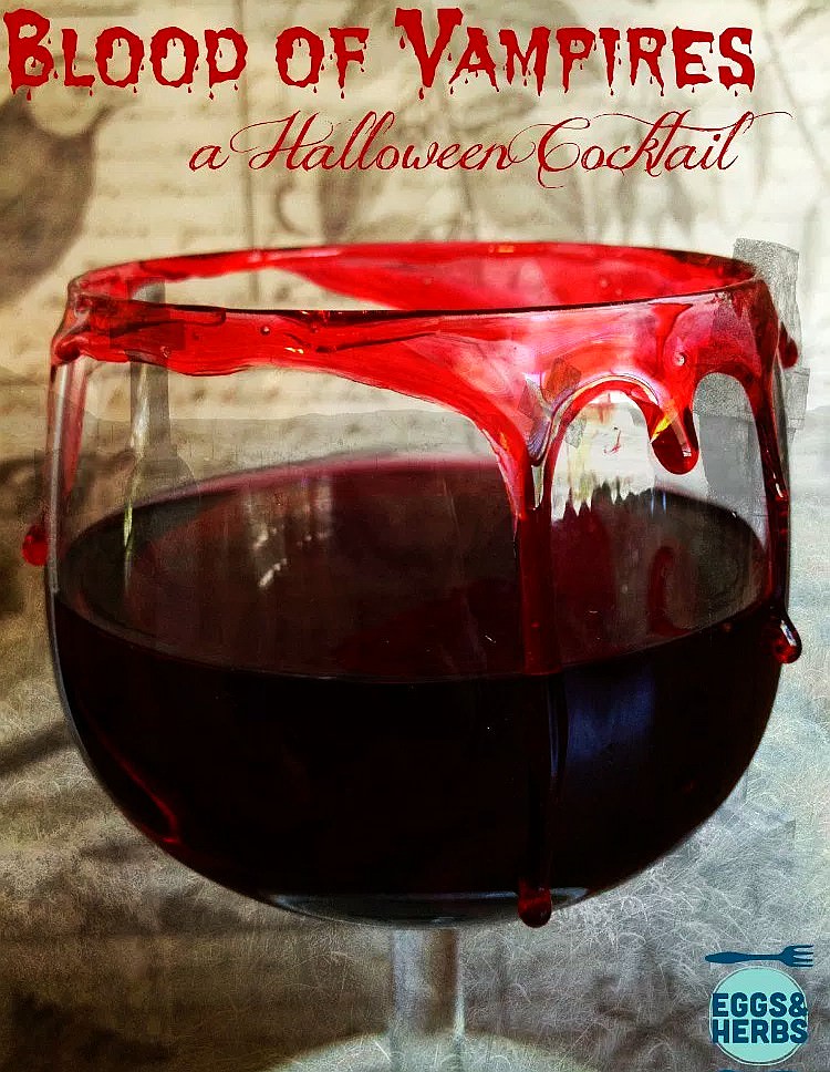 The Vampire Blood Halloween cocktail 