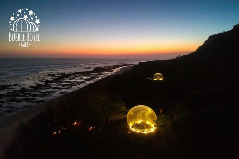 Bubble airbnb hotel in Uluwatu, Bali