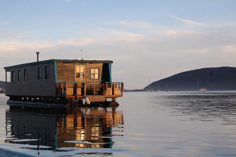Houseboat Myrtle in Knysna Lagoon, South Africa