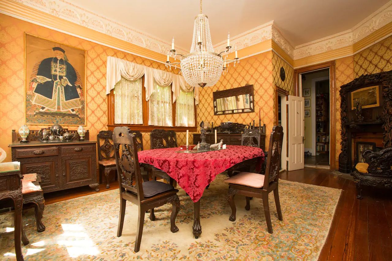 Parks-Bowman Mansion The Haunted Bedroom_Five Haunted Airbnbs to Book This Halloween in USA_1