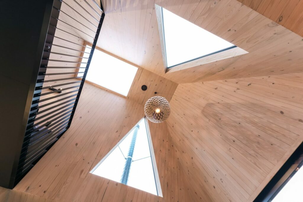 Tapered Wooden Ceiling