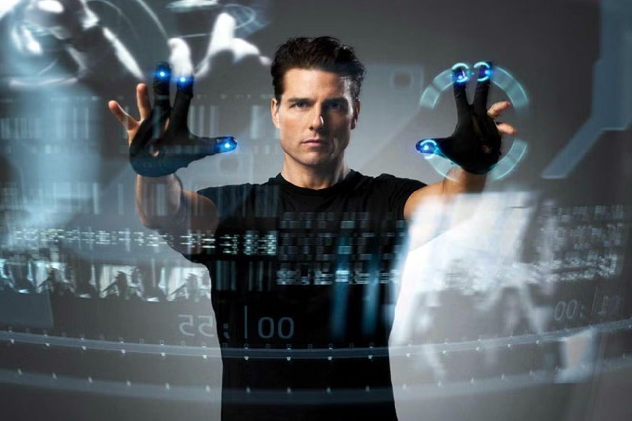 Tom Cruise performing gestural interface in film Minority Report