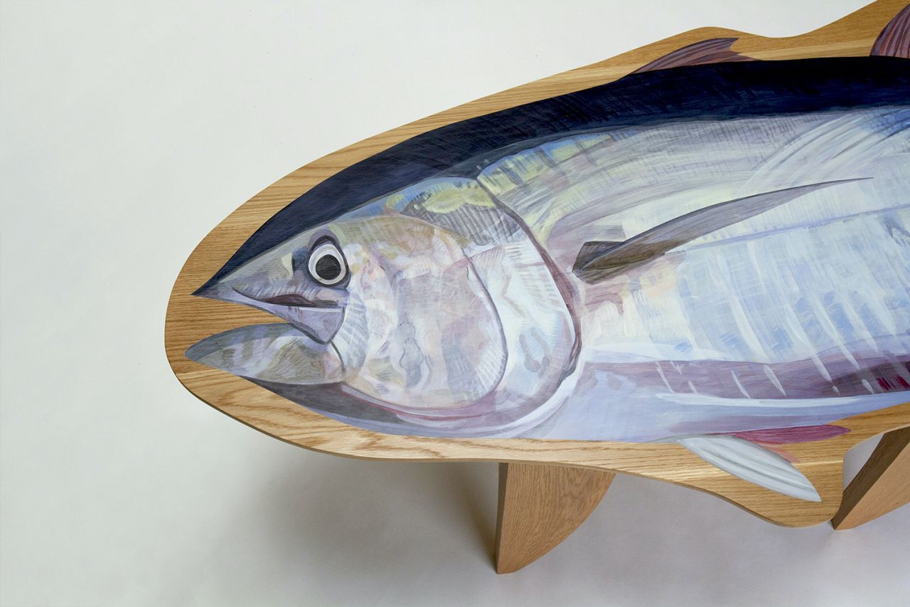 Tuna Fish Table by Japanese Designer-detailing