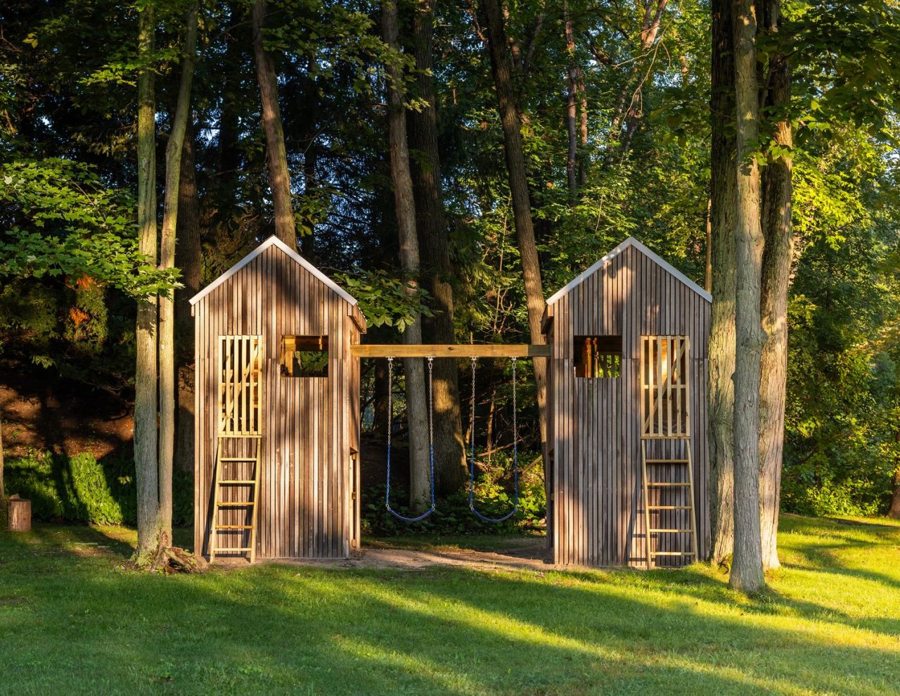 Upcycled Twin Treehouses-exterior 1