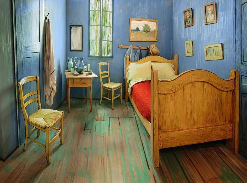 Van Gogh's rental Bedroom on airbnb 